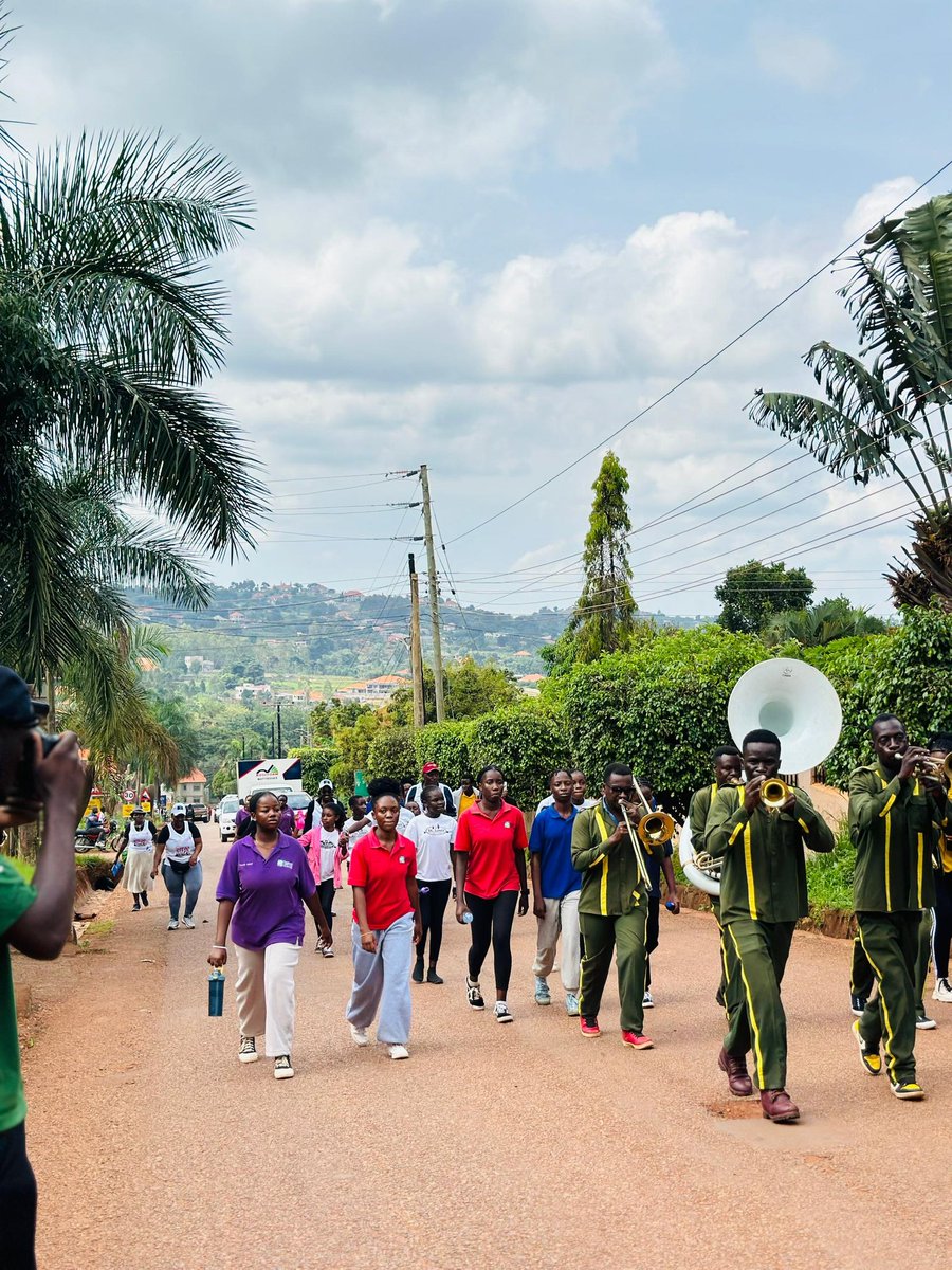 RC_AkrightCity's tweet photo. "IT'S HAPPENING NOW! In Akright, we're flagging off our #WalkingRotarians led by Shyaka & honored by PDG Ken Mugisha! Join the #MagicalSteps trek to support disabled children at Ishekye Primary School! #RotaryInAction #ServiceAboveSelf #Inclusion" https://t.co/YiXLY19nbt