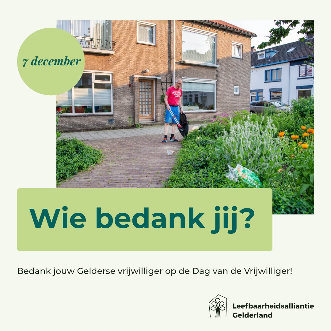 Inzendtermijn verlengd! Verras jouw favoriete Gelderse vrijwilliger of mantelzorger met een bedankje. Laat voor 24 november een persoonlijke boodschap achter, en wij zorgen dat het rond de Dag van de Vrijwilliger op hun deurmat valt. 👉 gelderlandbedankt.nl