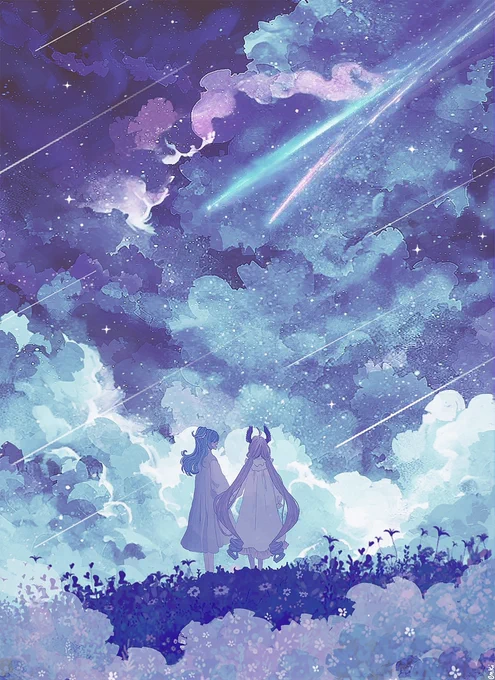 keep holding on to your dreams ~✶⋆.˚#絵リーラ #pendorART #エナーアート #Palouette 