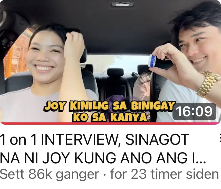 TitaMaze's tweet photo. 1 on 1 INTERVIEW, SINAGOT NA NI JOY KUNG ANO ANG IDEAL GUY NIYA https://t.co/SteanqqKnd via @YouTube https://t.co/rCn3rK2RDL