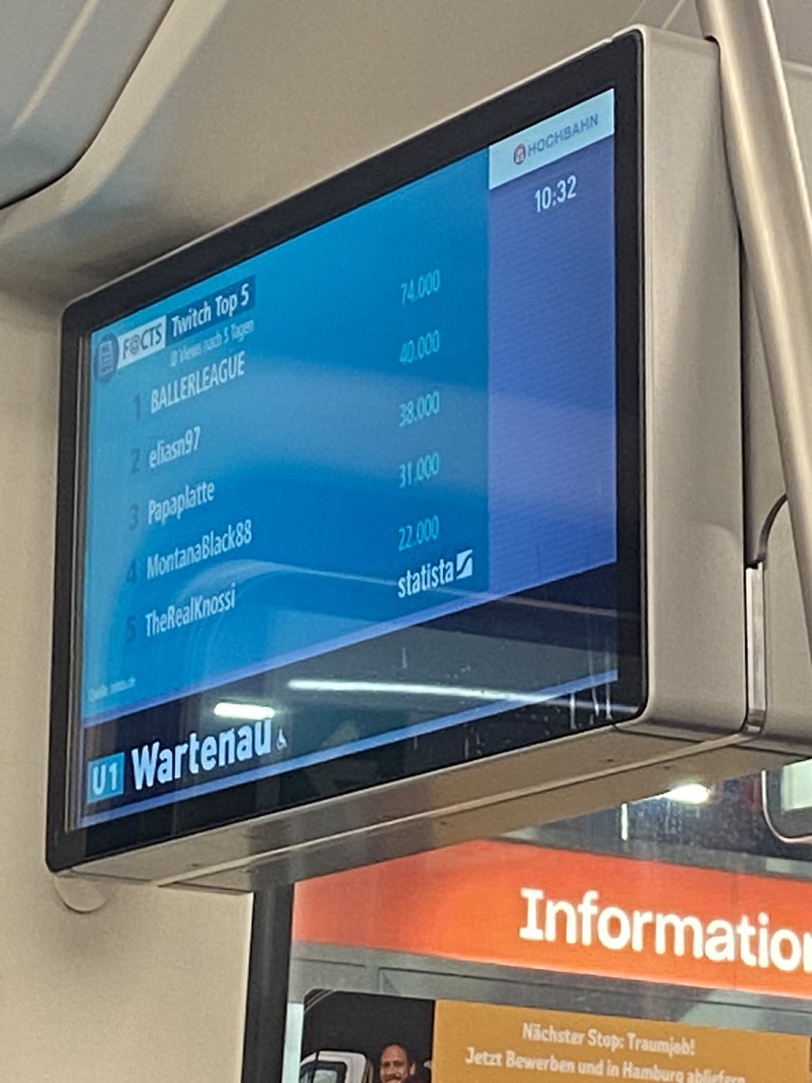 Warum zum Teufel wird das in 
der U-Bahn anzeigt???