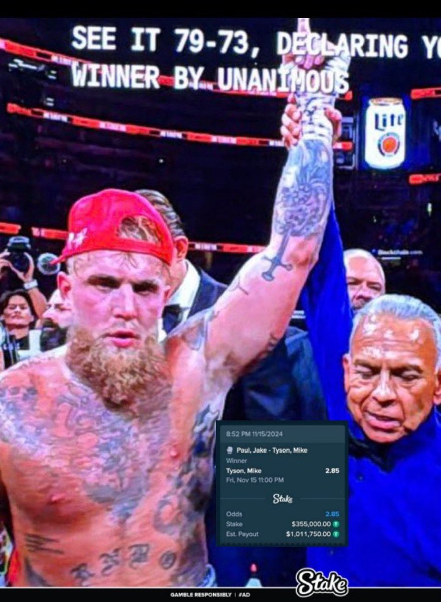 To celebrate Jake Paul's victory, I'll be giving $250 to just 3 random persons who Retweets and Like this post..

Winners will be announced in the next 5 hours. Good luck ♥️
#PaulTyson