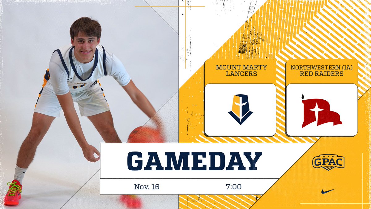 Gameday!

🆚 #12 Northwestern Red Raiders
⏰ 7:00 PM Tipoff
📌 Cimpl Arena | Yankton, SD
📺 gpacnetwork.com
