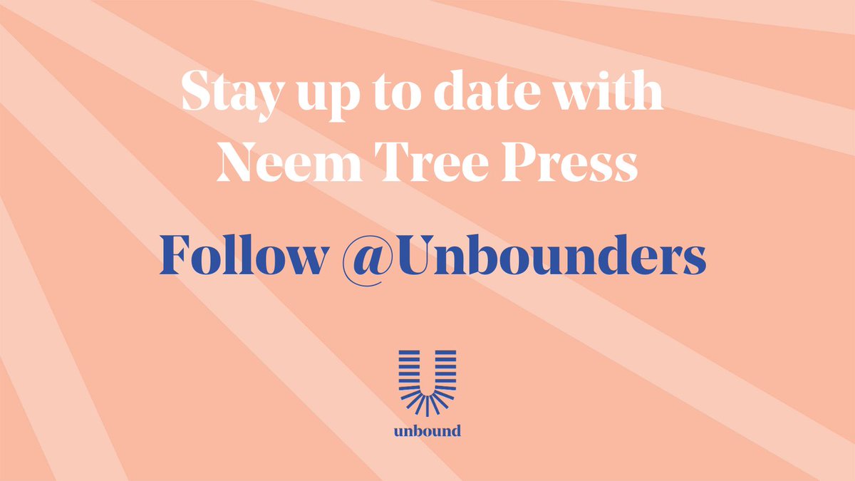 SJBaker_Author's tweet image. I&apos;m excited to share that my publisher #NeemTreePress is now an imprint of Unbound!

They&apos;ve moved so please follow them at @Unbounders for news and updates.