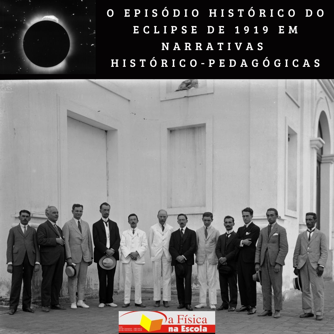 revistaFnE's tweet photo. 🌒 Novo artigo na Revista A Física na Escola!
O texto conecta Física Moderna e história da ciência, desmistificando o mito da "prova" da relatividade. 🌍✨

Autores: Juliana Hidalgo, Ellen Targino e Allan Costa (UFRN).
#Física #Eclipse1919 #Educação #HistóriaDaCiência https://t.co/DOJZhzE4Ao