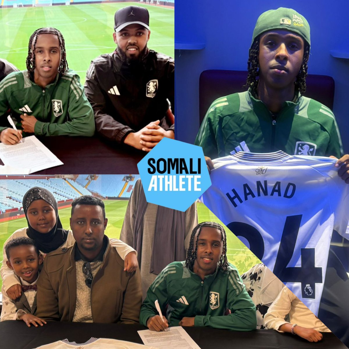 HANAD MAHMUD 👏✍️ SIGNS A 2 YEAR DEAL FOR ASTON VILLA AS AN U16‼️ ALLAHUMMA BARIK 👏👏 NEXT GENERATION OF SOMALI BALLERS ARE COMING 👀