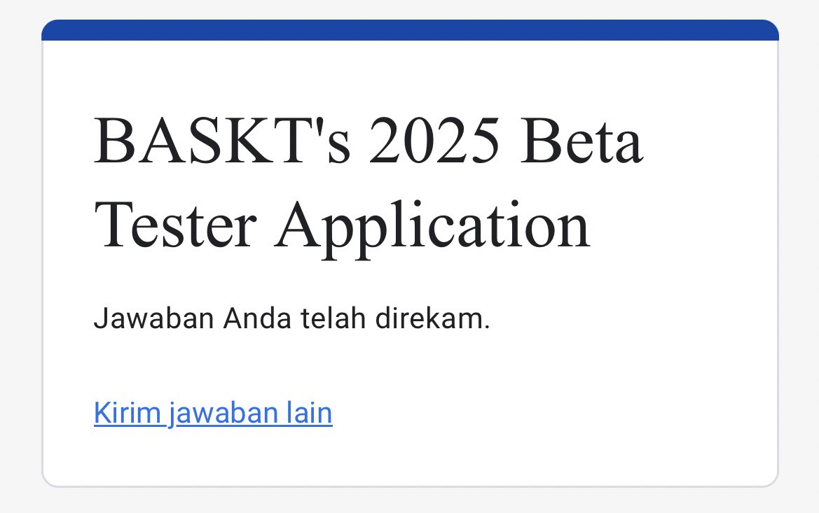 Aku udah baskt. Kamu udah baskt?