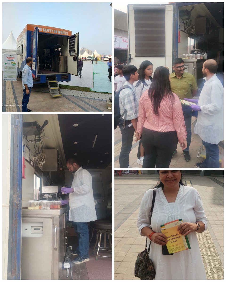 As the consumers and FBOs are two most imp stakeholders of food safety, an intensive consumers &amp; FBOs  Food Safety awareness drive is being carried out by the Department at IITF- 2024 Pragati Maidan through the Food Safety on Wheels (Mobile Food Lab).  <a href="/NehaBansal31/">Neha Bansal 🇮🇳</a> <a href="/fssaiindia/">FSSAI</a>