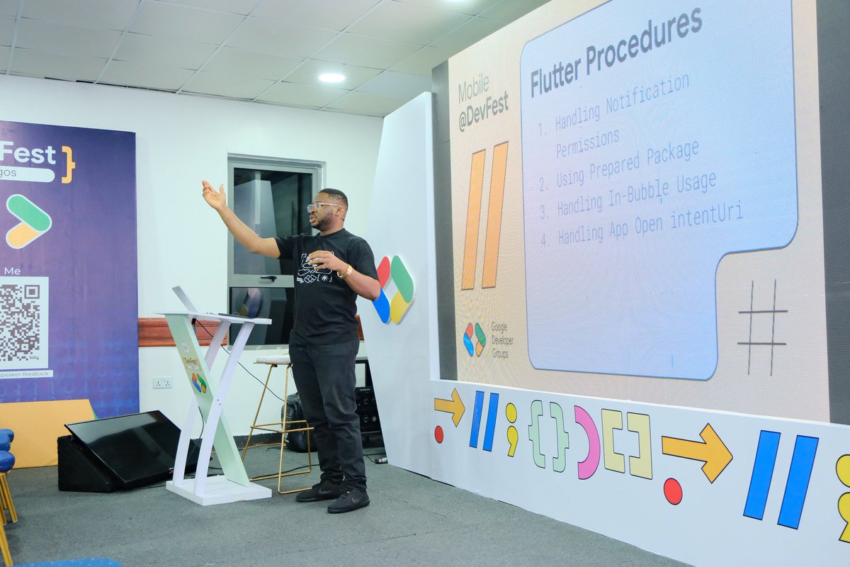 gdglagos's tweet photo. You canโt only blow bubbles, you can build them too!
@obumnwabude 's session explored building Android bubbles in Flutter.
#DevFestLagos #DevFest2024 #GDG11 https://t.co/2zGyaoFAK1
