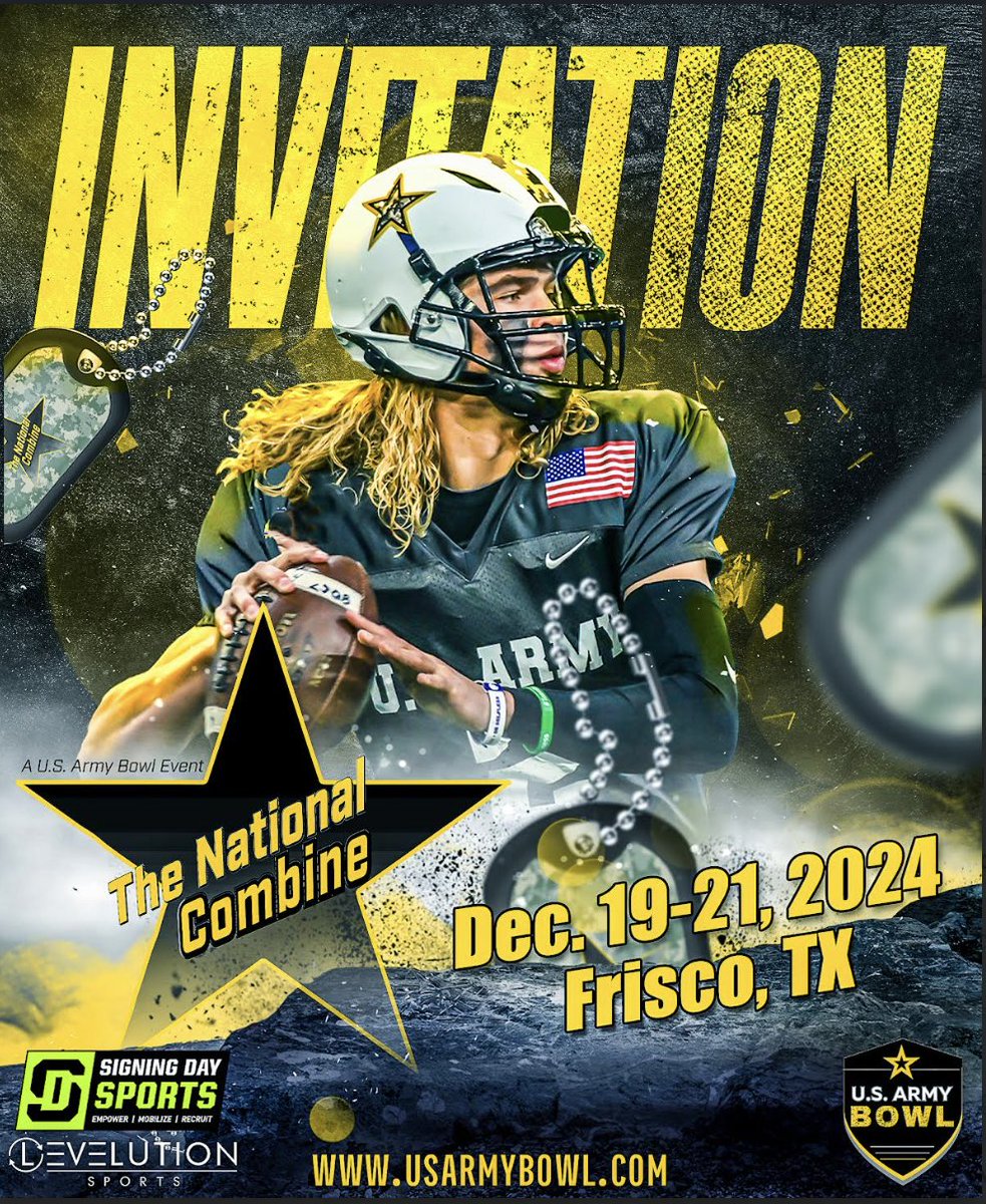 Grant Sweeney (@9grantsweeney) on Twitter photo Proud to receive my official invitation letter to #TheNationalCombine at the <a href="/USArmyBowl/">Military Appreciation Bowl Week</a>. Thank you @gregorygcooper, <a href="/CoachPurifoy/">Ray Purifoy</a>, and <a href="/CoachPhilyaw/">Raymond Philyaw</a>! <a href="/FootballTmi/">TMI Panthers Football</a> Proud to receive my official invitation letter to #TheNationalCombine at the <a href="/USArmyBowl/">Military Appreciation Bowl Week</a>. Thank you @gregorygcooper, <a href="/CoachPurifoy/">Ray Purifoy</a>, and <a href="/CoachPhilyaw/">Raymond Philyaw</a>! <a href="/FootballTmi/">TMI Panthers Football</a>