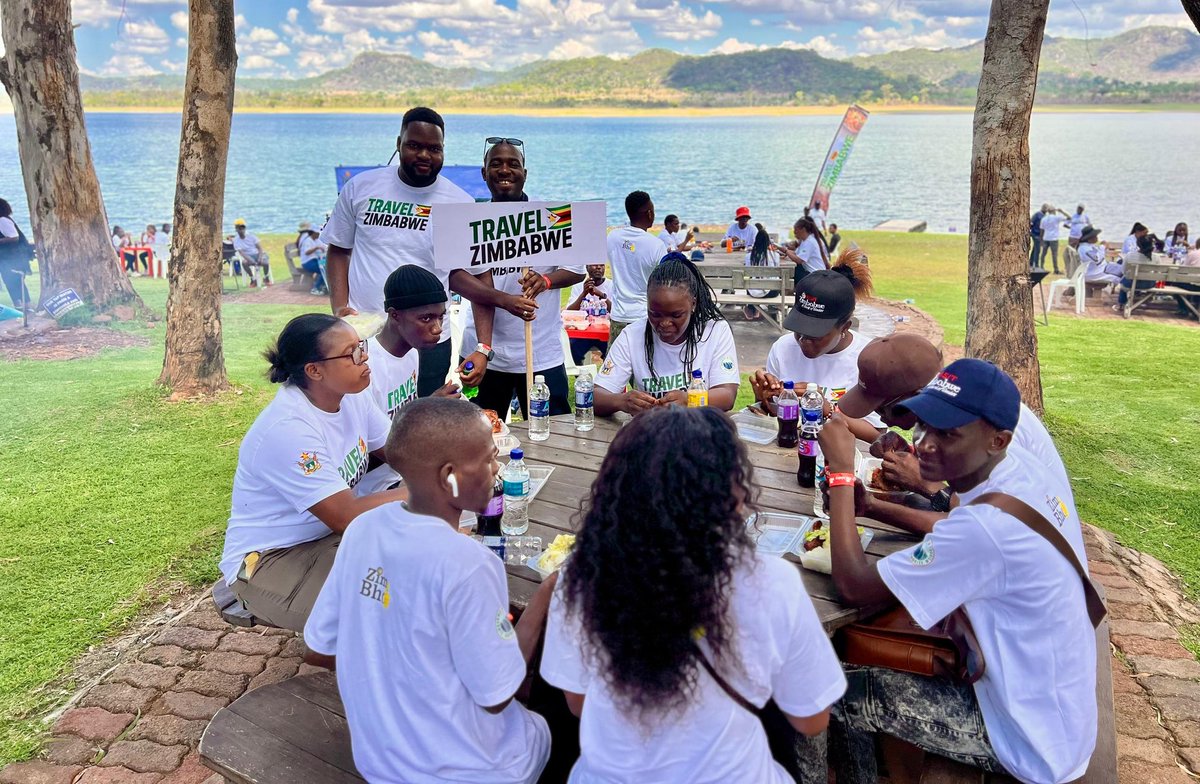 MOTHI_ZIMBABWE's tweet image. Bringing tourism to the people. 
Domestic Tourism Festive Season Travel Campaign launch in pictures.

📍Mazowe Dam Resort 
#TravelZimbabwe
#FestiveSeason
#MeetInZim
#VisitZimbabwe
#ZimBho👍