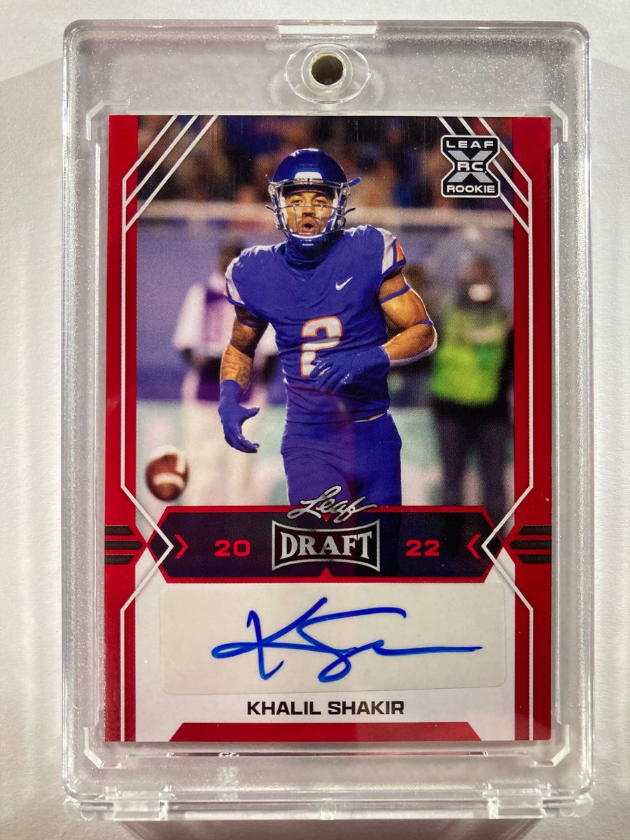 1218Sports's tweet image. 🎁Appreciation Day Giveaway🎁

Winner Announced Wednesday

🔥Khalil Shakir Leaf XRC Red Auto Rookie Card #BillsMafia 

To enter
1. Follow
2. Retweet
3. Like