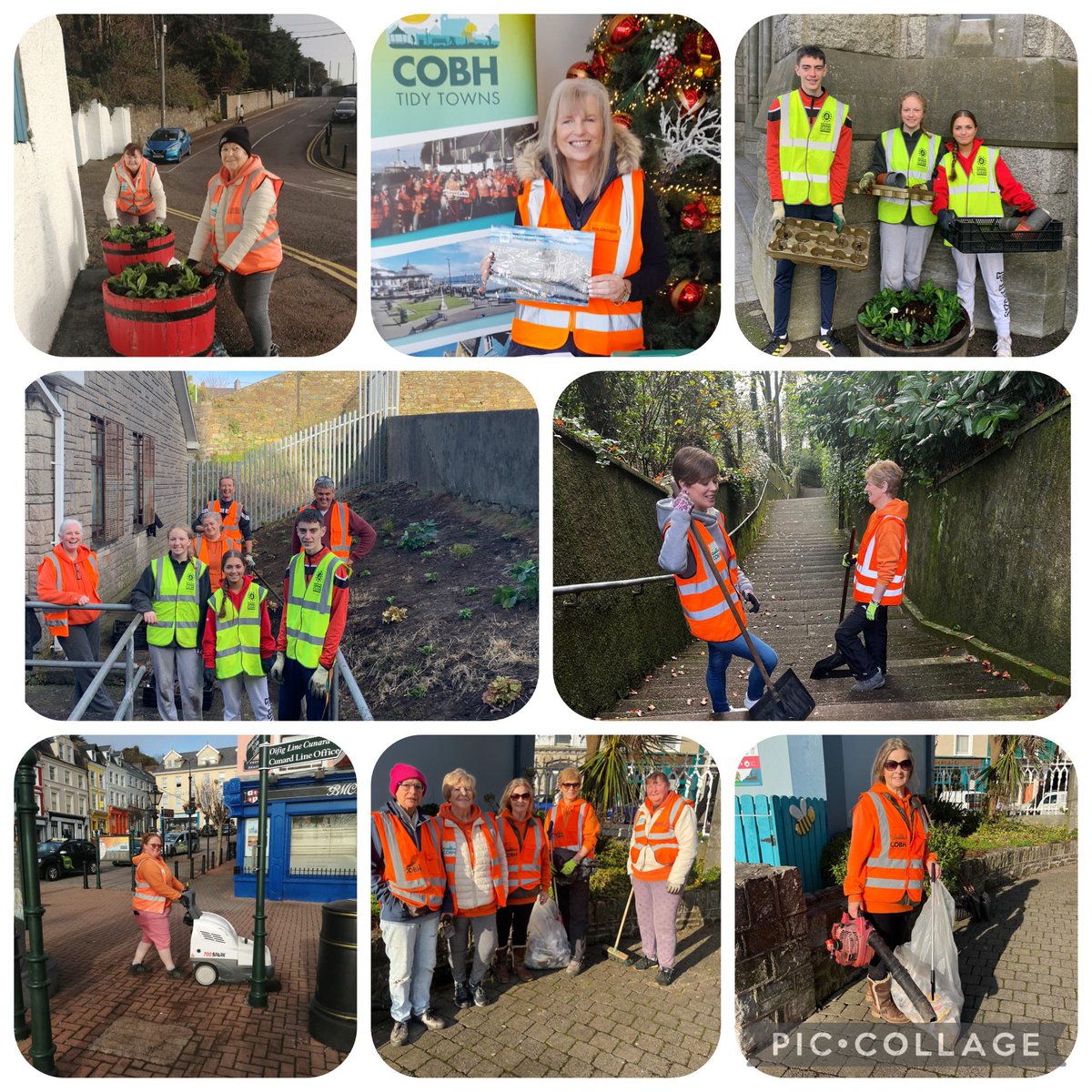 What a team out in Cobh today. Thank you all for volunteering. #lovecobh #makingadifference #volunteers #tidytowns