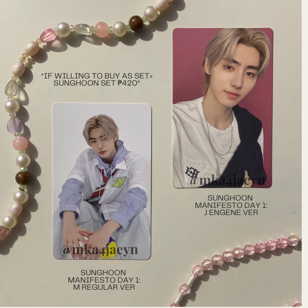 mka4jaeyn's tweet photo. ☀︎wts lfb ph☀︎ 

sunghoon, sunoo, and jay photocards
   — all mint condi
   — mop: gcash
   — mod: sco or sdd
   — reply or dm me !

rfs: need funds
  
t. enhypen sunghoon sunoo jay dimension dilemma dimension answer manifesto day 1 regular engene ver https://t.co/FS7xPsPUwi