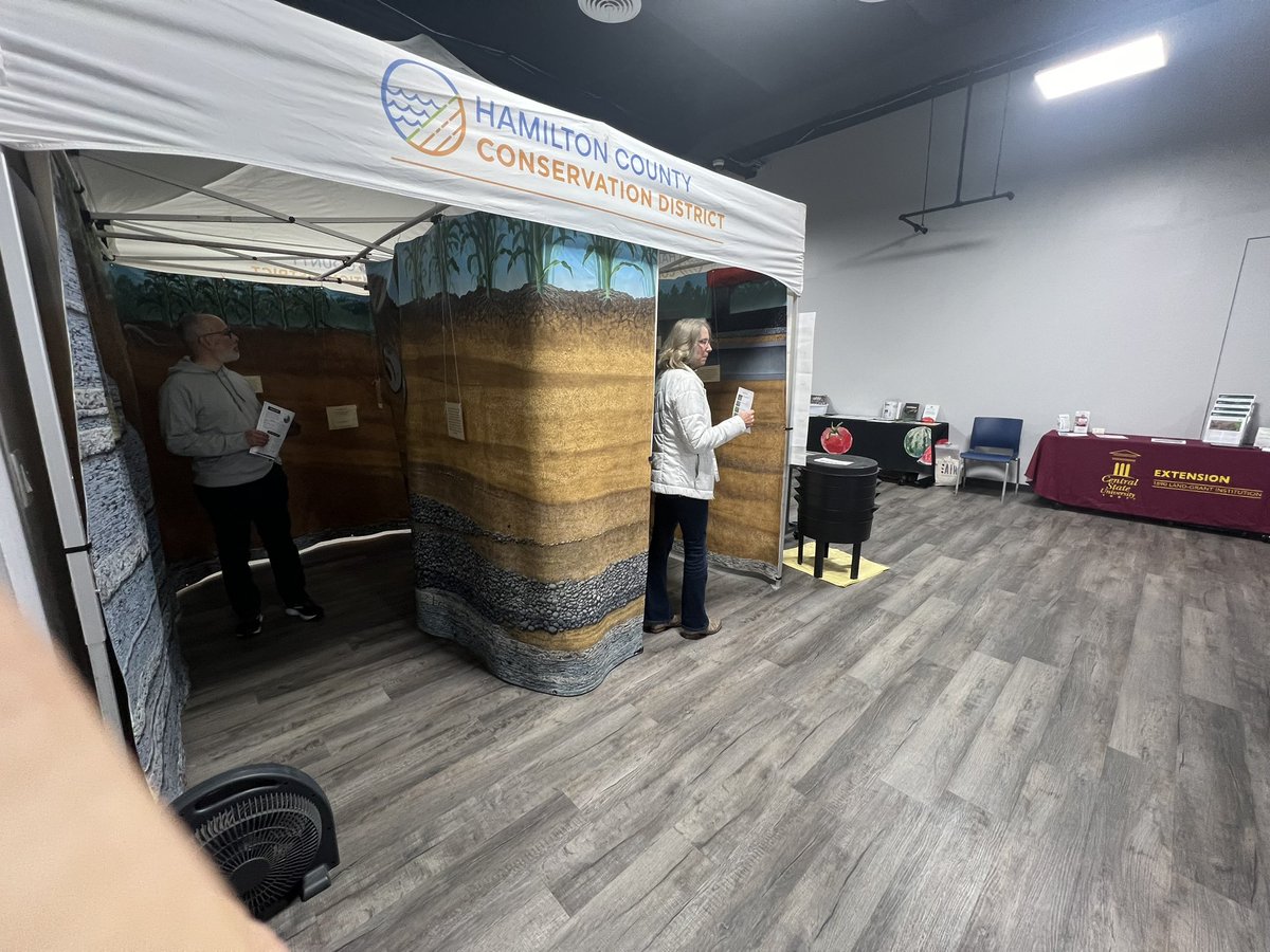 Finishing up #SoilHealth week on David’s birthday at Hamilton County SWCD event!