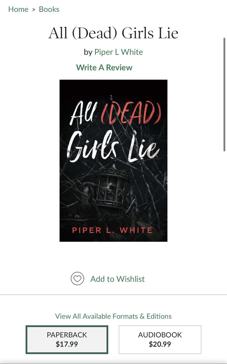 ❗️PREORDERS ARE OPEN ❗️⁣
⁣
A new sapphic YA thriller for fans of The Heathers and A Good Girl’s Guide to Murder.

❗️Head over to the link in my bio to preorder your copy of ALL (DEAD) GIRLS LIE or click here barnesandnoble.com/w/all-piper-l-… ❗️

#WritingCommunity