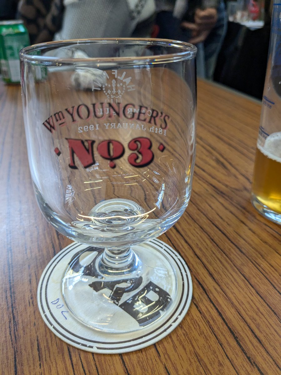 I'm at a beer festival and overly happy at getting my hands on this half pint  engraved on the back 'CAMRA QUIZ 18TH JANUARY 1992' <a href="/beerfoodtravel/">IrishBeerHistory</a>