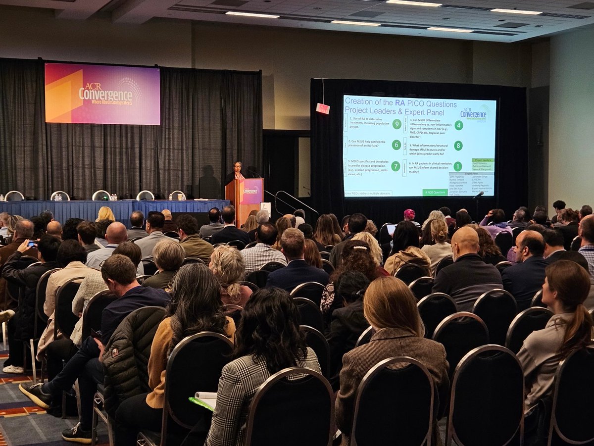 USSONAR_Rh's tweet photo. #DrVeenaRanganath discusses the monumental undertaking of developing, reviewing, extracting, and voting on the #ACR Guidance on the use of #MSUS in #RA and #PsoriaticArthritis ! 
#RhMSUS https://t.co/8Mt8Q3H3aN