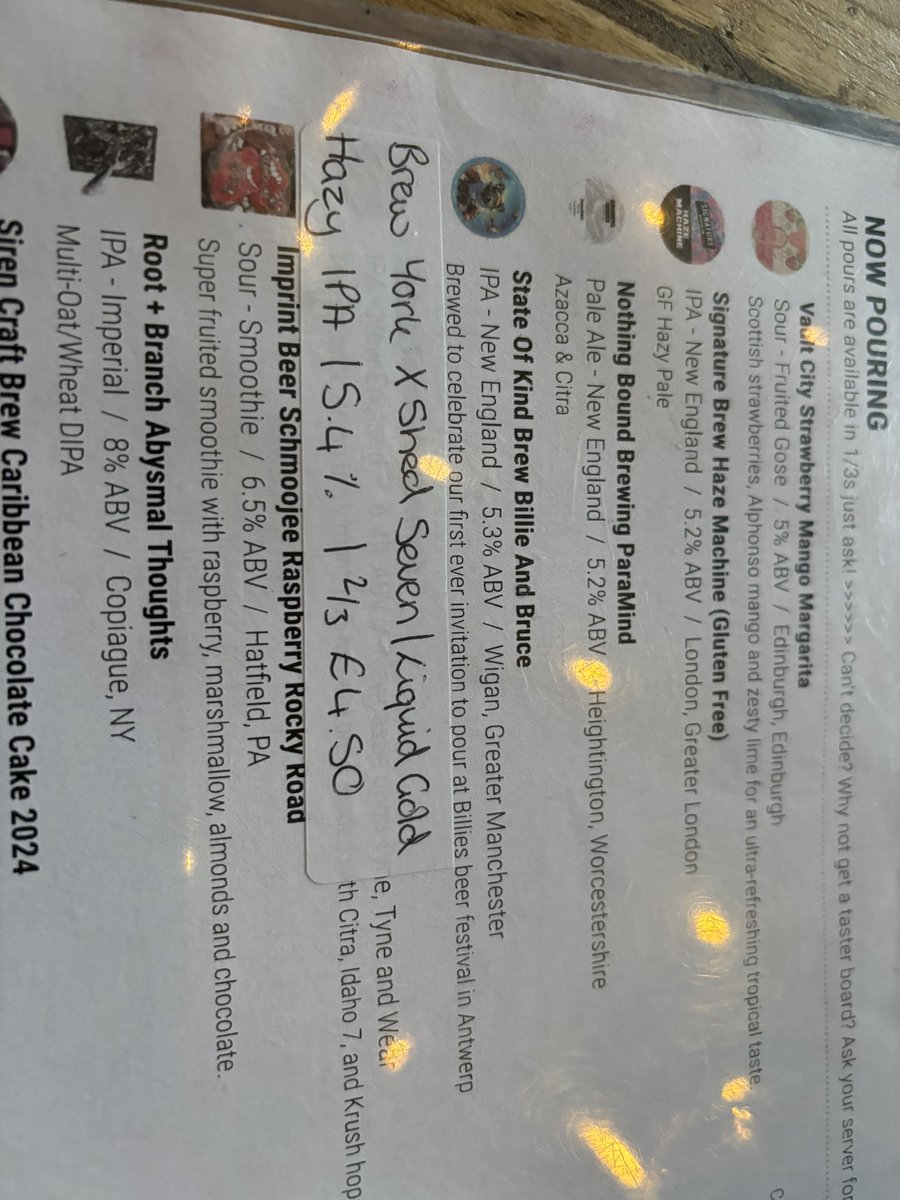 madness4charity's tweet image. Warming up for @shedseven with some @brewyorkbeer liquid gold at @DeadCraftyBeer #warmup #shedseven #liverpool