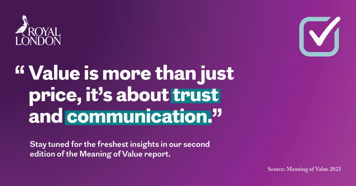 Our second edition of the Meaning of Value research launches on November 19th, where you can find out about what consumers really value when it comes to their financial products, providers and services.

Keep your eyes peeled for the 2024 report.