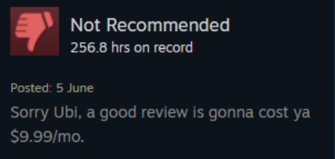 OddSteamReviews's tweet photo. Rainbow Six: Siege https://t.co/9EJyaK2eLV