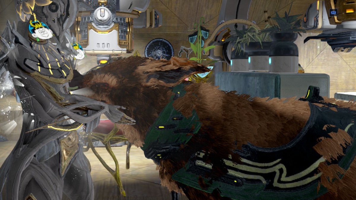 comilly's tweet photo. 大きな子が来た！
#Warframe https://t.co/p0H459xpNQ