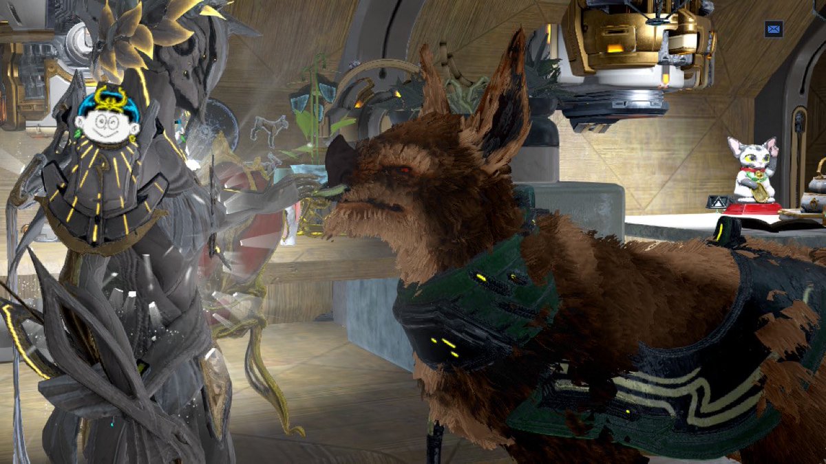 comilly's tweet photo. 大きな子が来た！
#Warframe https://t.co/p0H459xpNQ