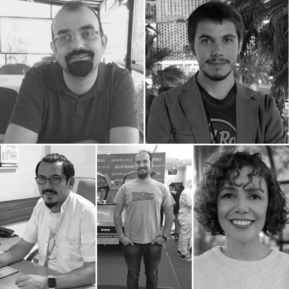 Dr. Zerrin Yıldırım
Dr. Onur Aksakal
Dr. Sinan Bulut
Dr. Onur Anıl Mutlu
Dr. Tamer Peker

Artık aramızda olmayan 5 meslektaşım.
Tüm camiamızın başı sağolsun…