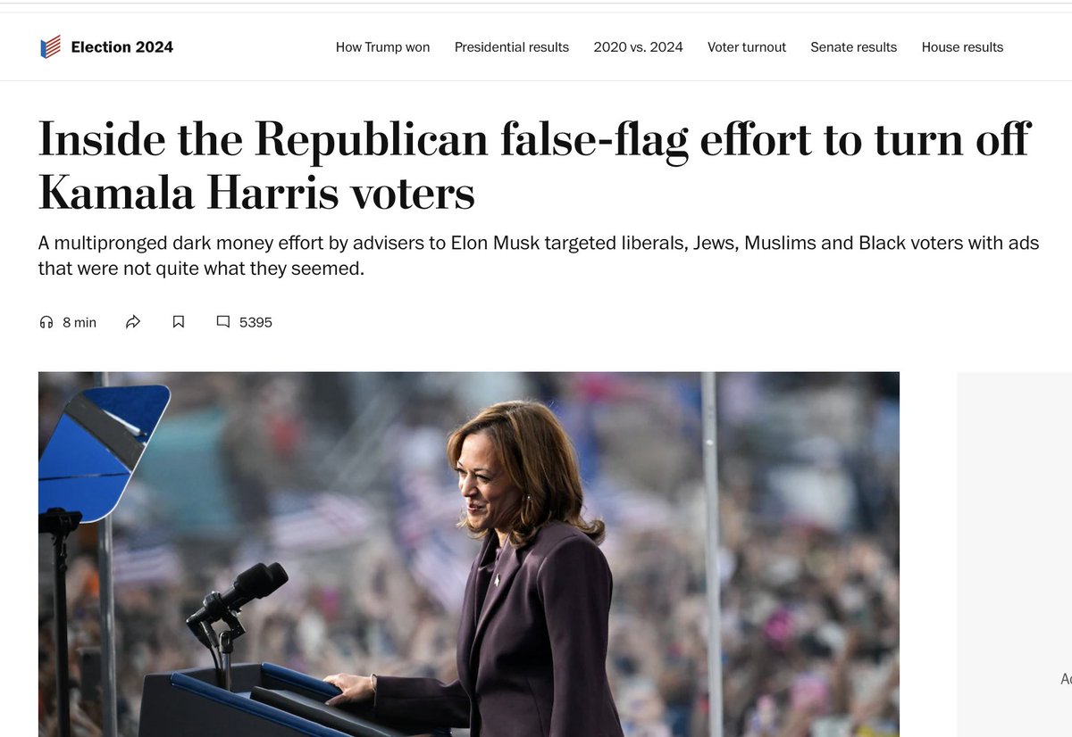 Elon Musk a consacré 45 millions de dollars à la campagne de désinformation ciblant les libéraux, les juifs, les musulmans et les électeurs afro-américains dans les États-clés, soit 450 fois plus que le montant dépensé par l'Internet Research Agency (IRA) de Prigojine en 2016.