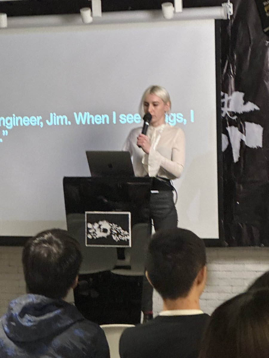 <a href="/alisaesage/">Alisa Esage Шевченко</a> on stage gives the keynote for us.