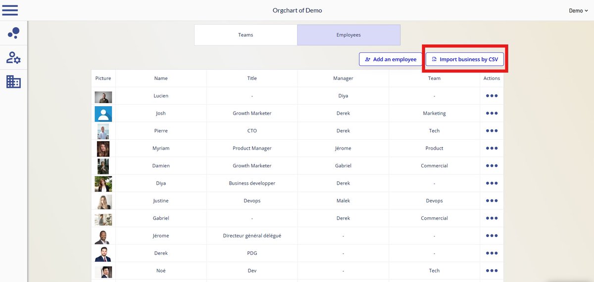 HumanmapApp's tweet image. How do you manage your organization on HumanMap?
- Manually via our interface
- Automatically with our new CSV import function
#HumanResources #EmployeeEngagement