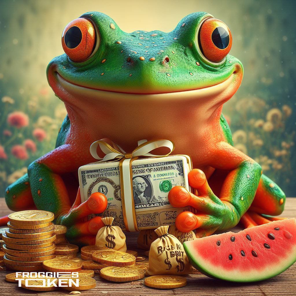 greatmind333306's tweet photo. @MonstersCoins Best memecoin to buy is froggiestoken https://t.co/SrVP1cSKry