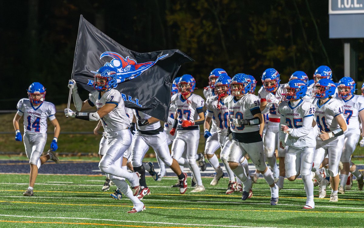 LondonderryFB's tweet photo. 🚨GAME DAY🚨 We take on @NSouthfootball in the quarterfinals at home this afternoon. Kick off is at 1pm! Come fill the stands and support the boys, lancer nation! https://t.co/WY4SflZwAC