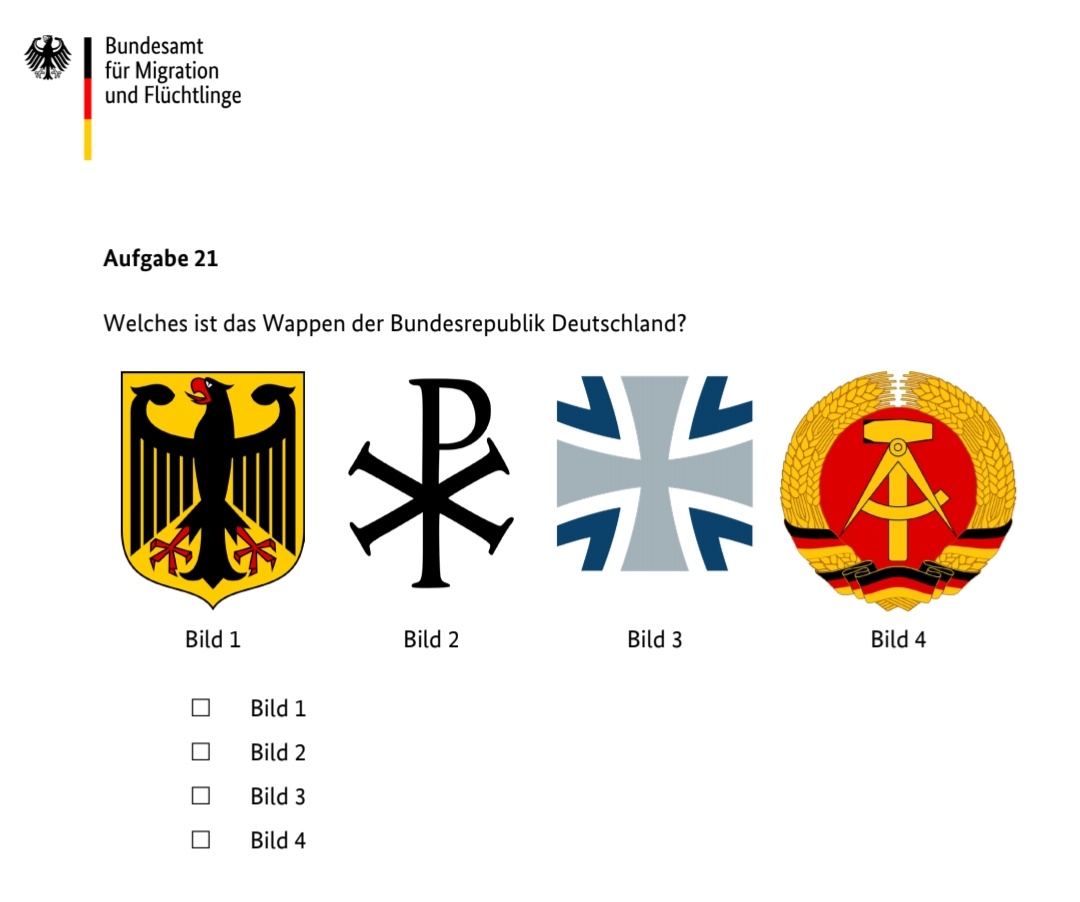 Ich würde den Einbürgerungstest sowas von verkacken