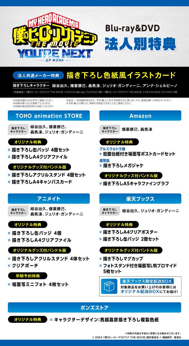 一番くじも発売した 『僕のヒーローアカデミア THE MOVIE #ユア
