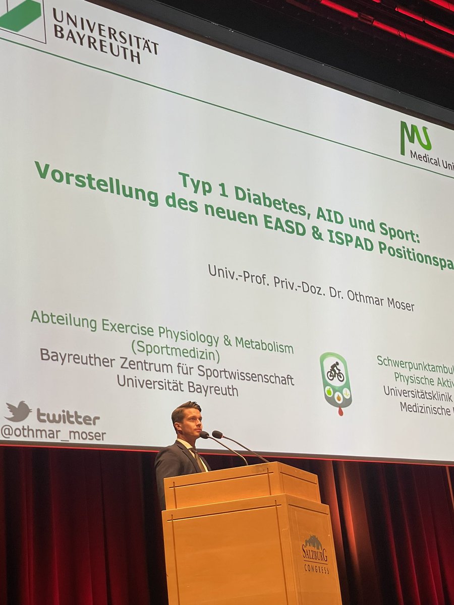 Presentation of the EASD &amp; ISPAD position statement on T1D, AID and exercise by @othmar_moser @MTauschmann <a href="/OeDiabetesG/">Österreichische Diabetes Gesellschaft</a> <a href="/EASDnews/">EASD</a> <a href="/YD_AUT/">YD_AUSTRIA</a> <a href="/ispad_org/">ISPAD</a> <a href="/TBattelino/">Tadej Battelino</a> <a href="/drpratikc/">Pratik Choudhary</a>