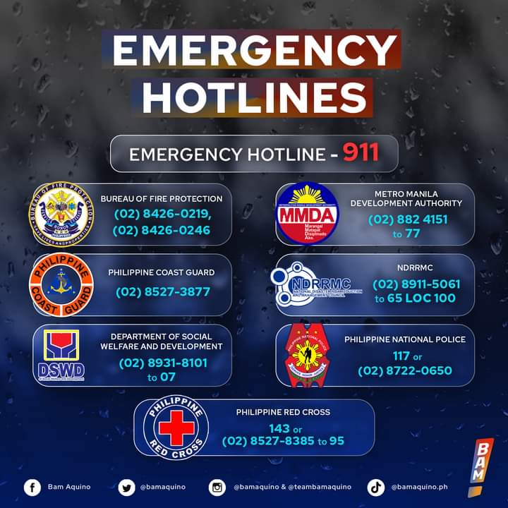 Priss__nobody's tweet photo. Please stay safe and stay alert. 🙏 
Save and share these numbers in case of emergency.

Praying for everyone's safety.🙏🙏
#PepitoPh https://t.co/HSiCuzj9iZ