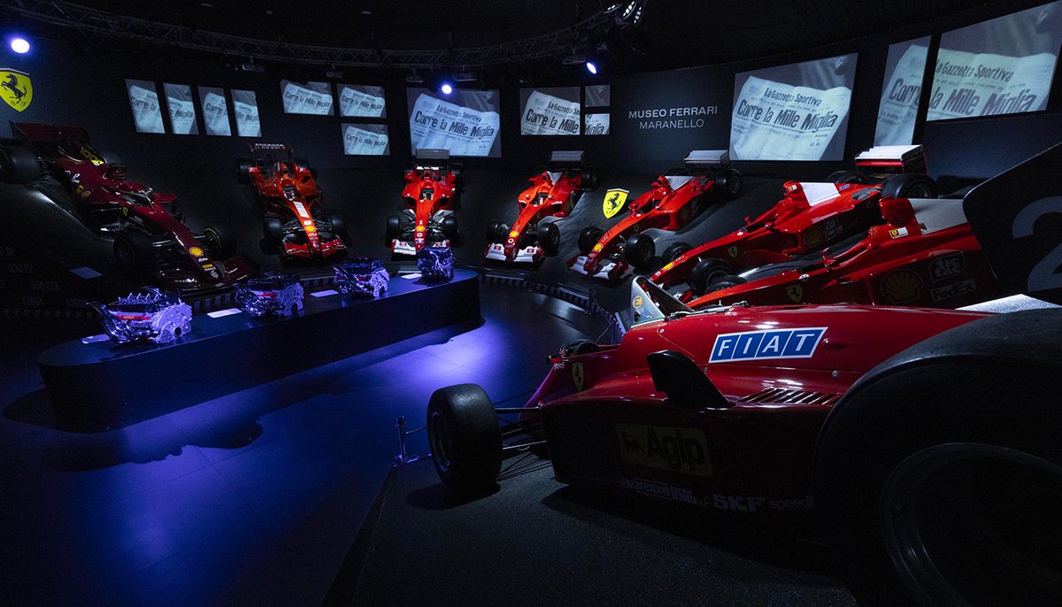 MuseiFerrari's tweet photo. Today marks a very special day. Happy 95th Birthday, @scuderiaferrari! 

Your first @ has to take you to celebrate with us at the Sala delle Vittorie at the #MuseoFerrari in #Maranello  ⬇️

#MuseiFerrari #ScuderiaFerrari #Ferrari https://t.co/at66P5QtJi