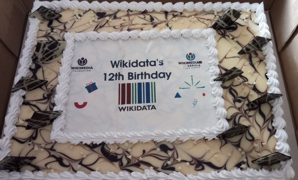 manojkmohan's tweet photo. Thanks Wikimedians of Kerala User Group and Wikimedia Foundation for the Big Cake 🎂 as part of 12th Birthday of @wikidata Project 

State of the Map Kerala 2024 Nov16-17, Wayanad, Kerala 
@wikimediakerala  @wikidataindia @wikidata_ml @opendatakerala @map https://t.co/cDjSIERmK4