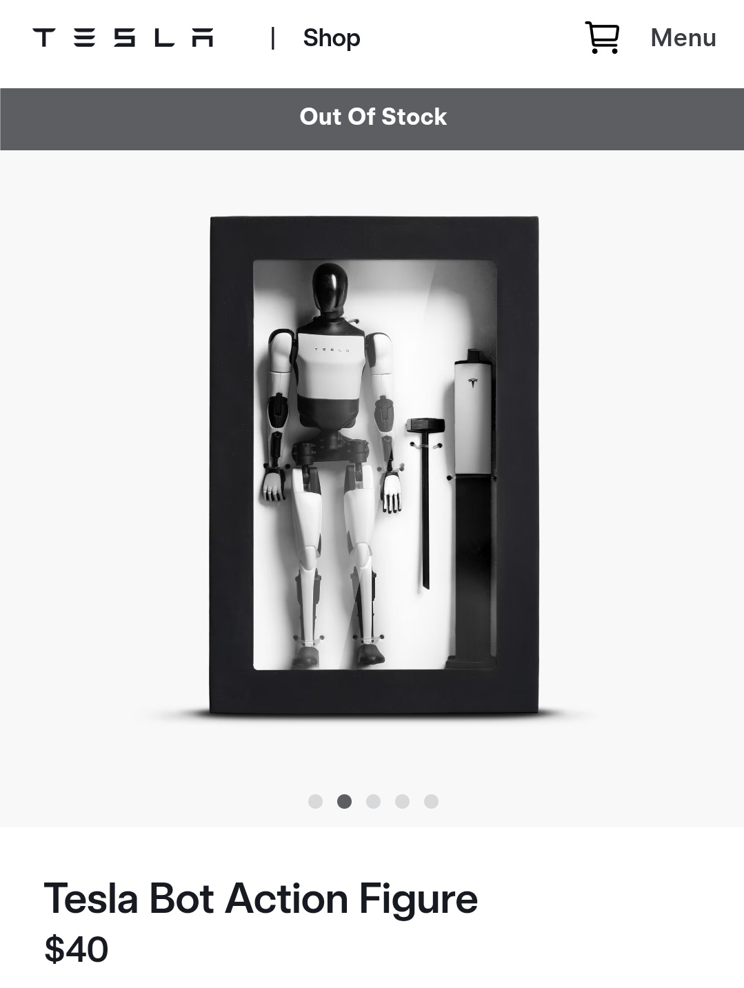 Tesla bot action figure テスラ アクションフィギュア オプティマス