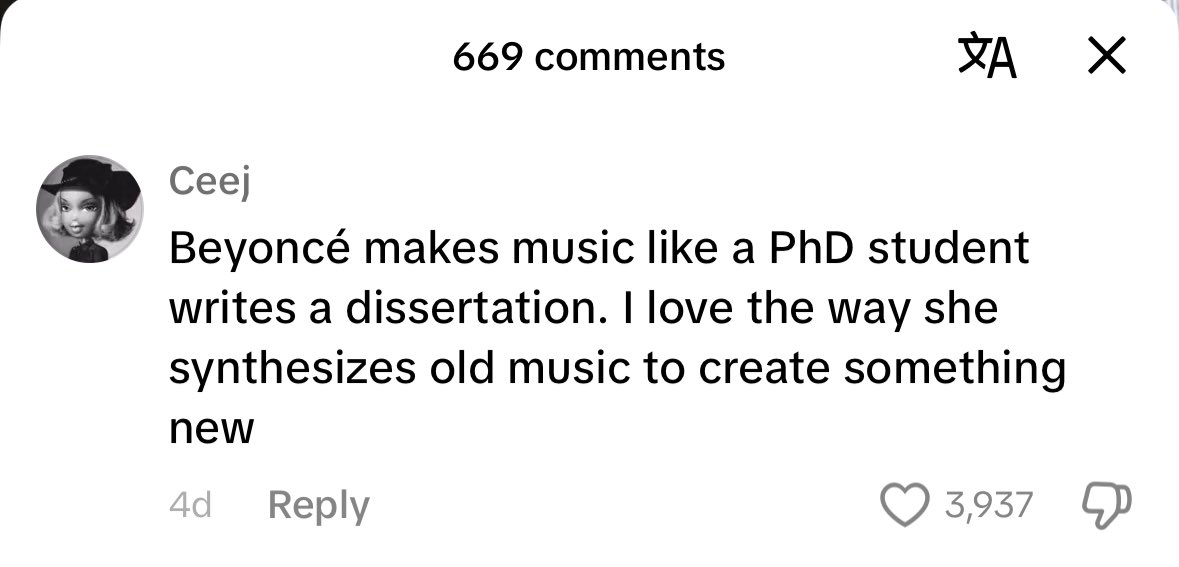 Define Beyoncé in today’s music industry :