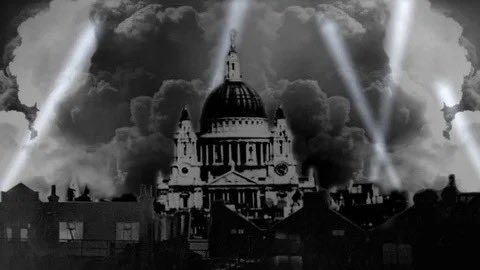 CaolanReports's tweet photo. This was London during the Nazi Blitz—searchlights slicing the night, guns firing at bombers. Every night in Odesa looks identical. A major European city, burning every night. Fascism has returned to Europe, speaking Russian this time. How do western nations spend 0.5% of GDP to fight, while Russia pours 41%? Complacency and Russian sympathy now plague us completely.
