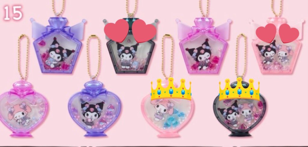 tpratwt's tweet photo. サンリオ ロミキュンルーム チャーム シークレットチャーム クロミ マイメロ

【譲👑】 メロクロ（黒）
         マイメロ（薄ピンク）
【求💕】 メロクロ（薄ピンク）
        クロミ（黒）
マイメロ↔クロミ、メロクロ↔メロクロとの交換希望です。郵送のみ。 https://t.co/8Xq8nb0HBk