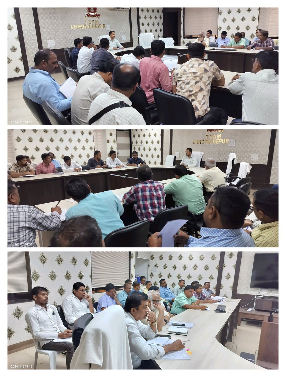 આજ રોજ મતદારયાદી ખાસ સંક્ષિપ્ત સુધારણા કાર્યક્રમ અંતર્ગત ૧૩૮-જેતપુર (અ.જ.જા) વિધાનસભા મતવિસ્તારના સુપરવાઈઝરશ્રીઓની બેઠક યોજવામાં આવી જેમાં ઝુંબેશ દરમિયાનની કામગીરી અંગેનું માર્ગદર્શન આપવામાં આવ્યું. <a href="/collectorcu/">Collector Chhotaudepur</a> <a href="/CEOGujarat/">Chief Electoral Officer, Gujarat</a>