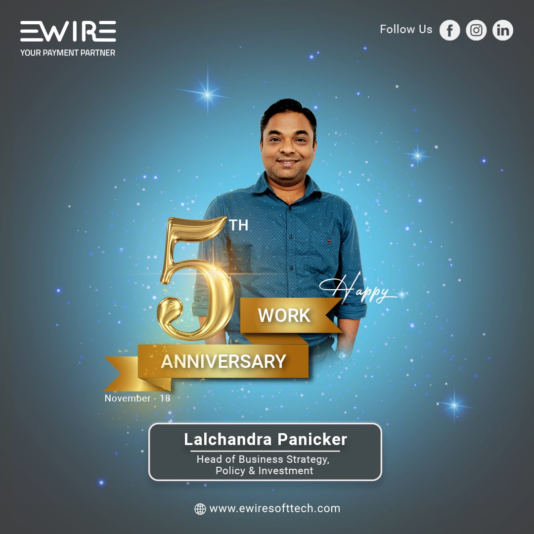 ewire_softtech's tweet photo. Congratulations on another year of achievement! 🥳🤩Your contributions are vital to our team's growth. Keep up the fantastic work! 💐😀 Happy Work Anniversary dear Lalchandra P🥳🥳

https://t.co/r1FJTYGM6u

#workanniversary #anniversary #years #work #congratulations https://t.co/WMSREj4zr7