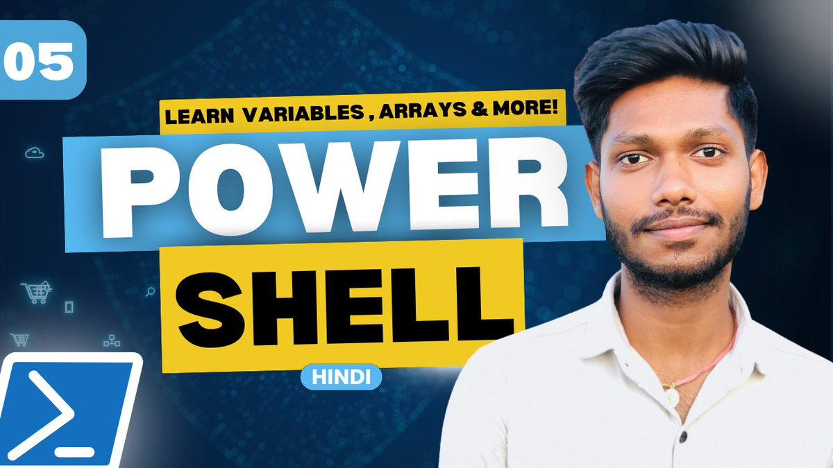 TechLuminix's tweet image. 🚀 Learn PowerShell from beginner to pro! 💻
Master variables, arrays, hashtables, and comment read/write in this quick 30-min tutorial.
🔥 What you’ll learn:
PowerShell basics
Variables & arrays
📥 Watch now: youtu.be/awjzy_bJRwg
#PowerShell #Scripting #LearnPowerShell