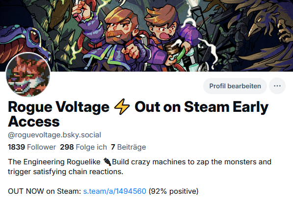 Rogue Voltage⚡️Out now on Steam (@_roguevoltage) on Twitter photo Less than 10 days later and I've outgrown this account which I built up over 4 years.
Thanks to everybody who moved over to the new page. I encourage you to give the new place a try, the vibe is refreshing and positive.✨ Less than 10 days later and I've outgrown this account which I built up over 4 years.
Thanks to everybody who moved over to the new page. I encourage you to give the new place a try, the vibe is refreshing and positive.✨