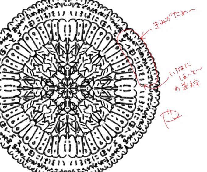 ウォーターマーク、レース柄に文字をいれてみるのもありでは???手書きより入力のがいいかな〜でも手書きのが柄感でる… 