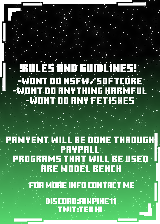 updated commission sheet!!

doin' this cuz im broke

if you have any questions or are interested you can just dm me here or on discord!