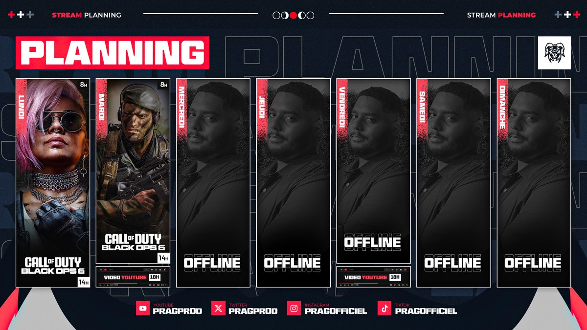 PraGCorp's tweet photo. Nouveau Planning de disponible ! 

Cette semaine @pragprod sera moins présent sur @kickfrancais @kick pour la raison toute simple ! 

Vous pourrez le retrouvez en Suède a la @DreamHack @DreamHackSE  avec @MiiThyX ! https://t.co/23fqZ80VlE